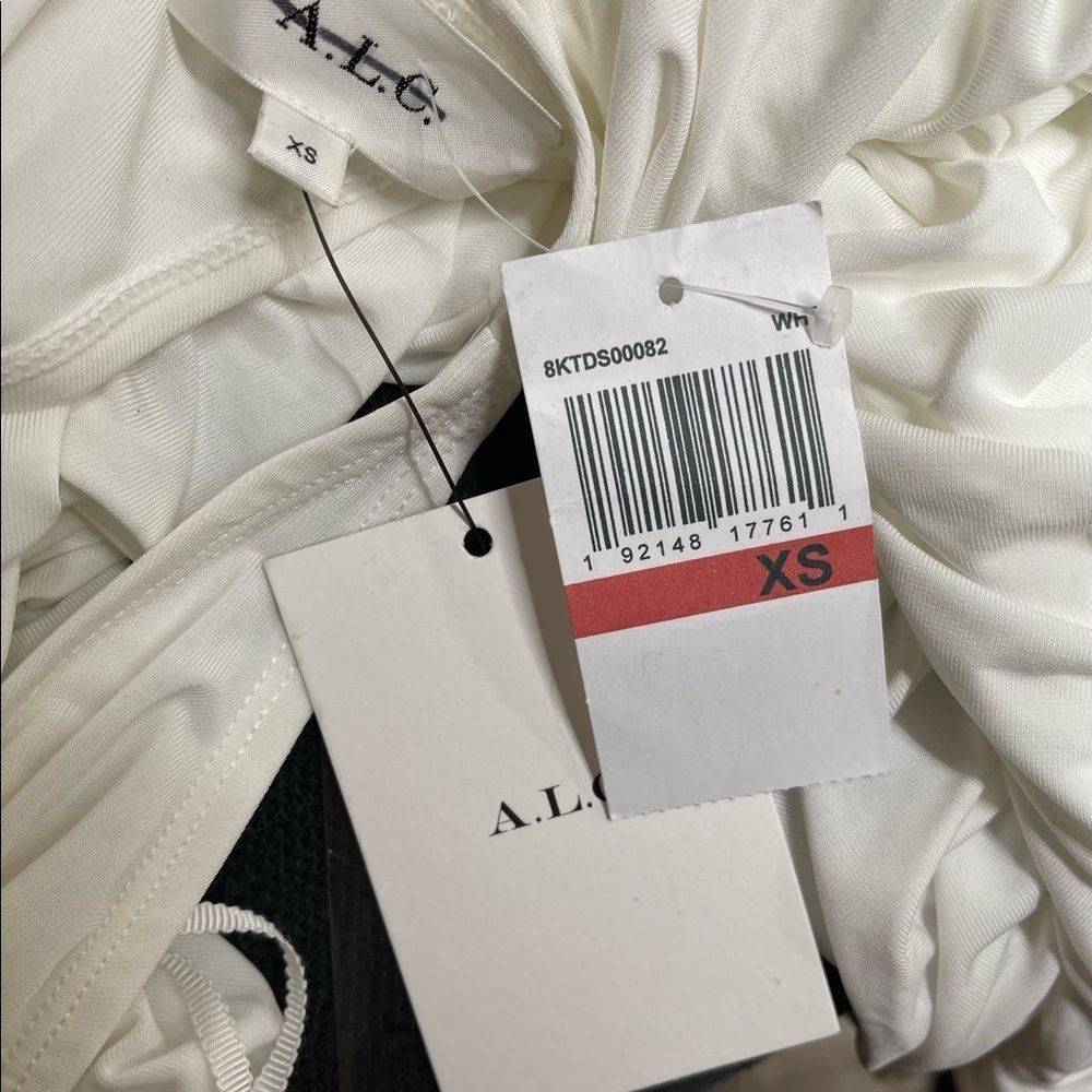 A.L.C
Adrienne Ruched Racerback Dress In White - Picture 8 of 8